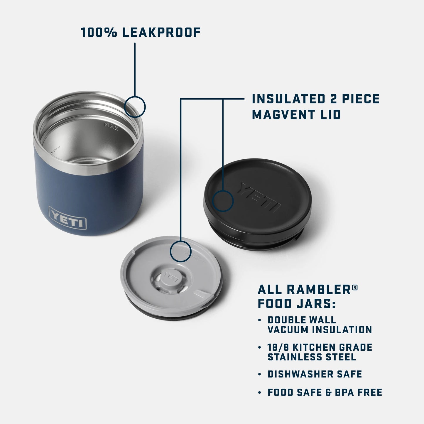 8 oz Insulated Food Jar - US 1748